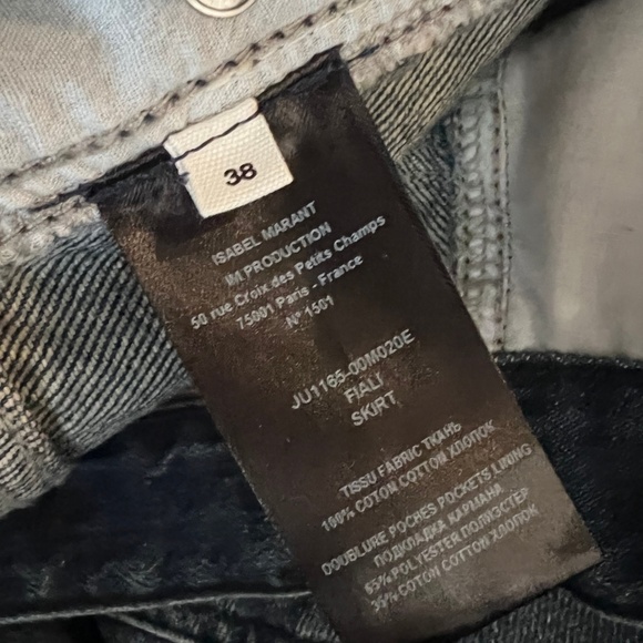 Isabel Marant Blue Denim Midi Skirt - Picture 6 of 6